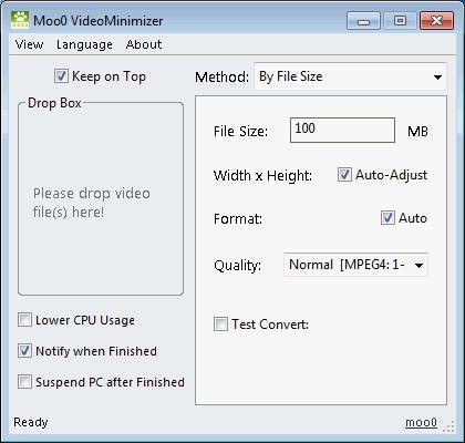 Moo0 Video Minimizer 1.20